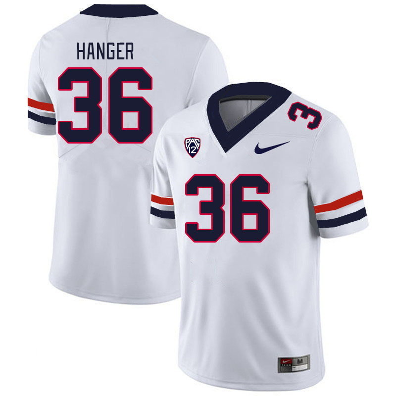 Men #36 Dominic Hanger Arizona Wildcats College Football Jerseys Stitched Sale-White